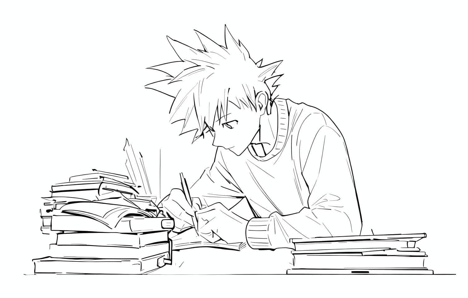 Drawing and studying