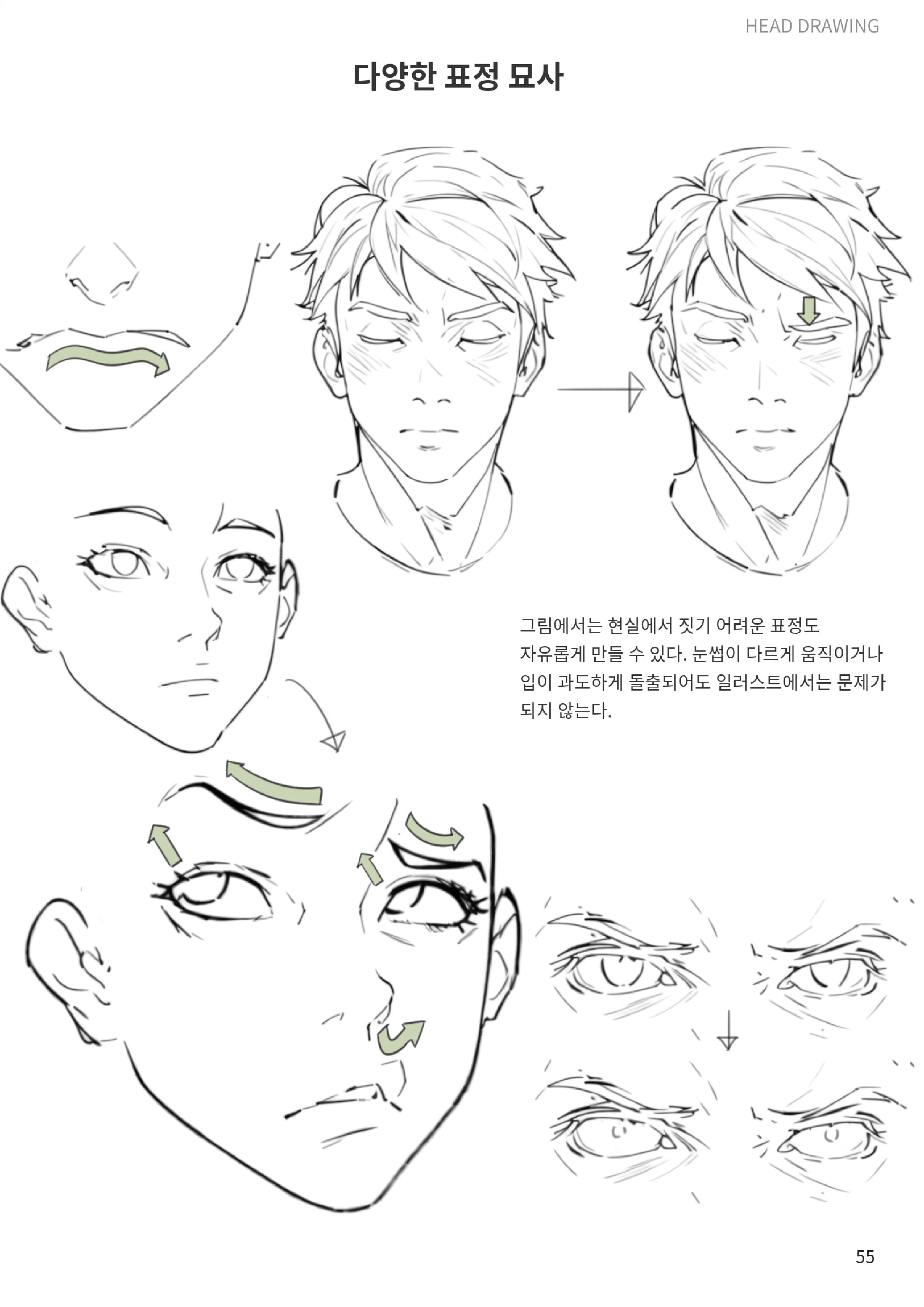 다양한 표정 묘사