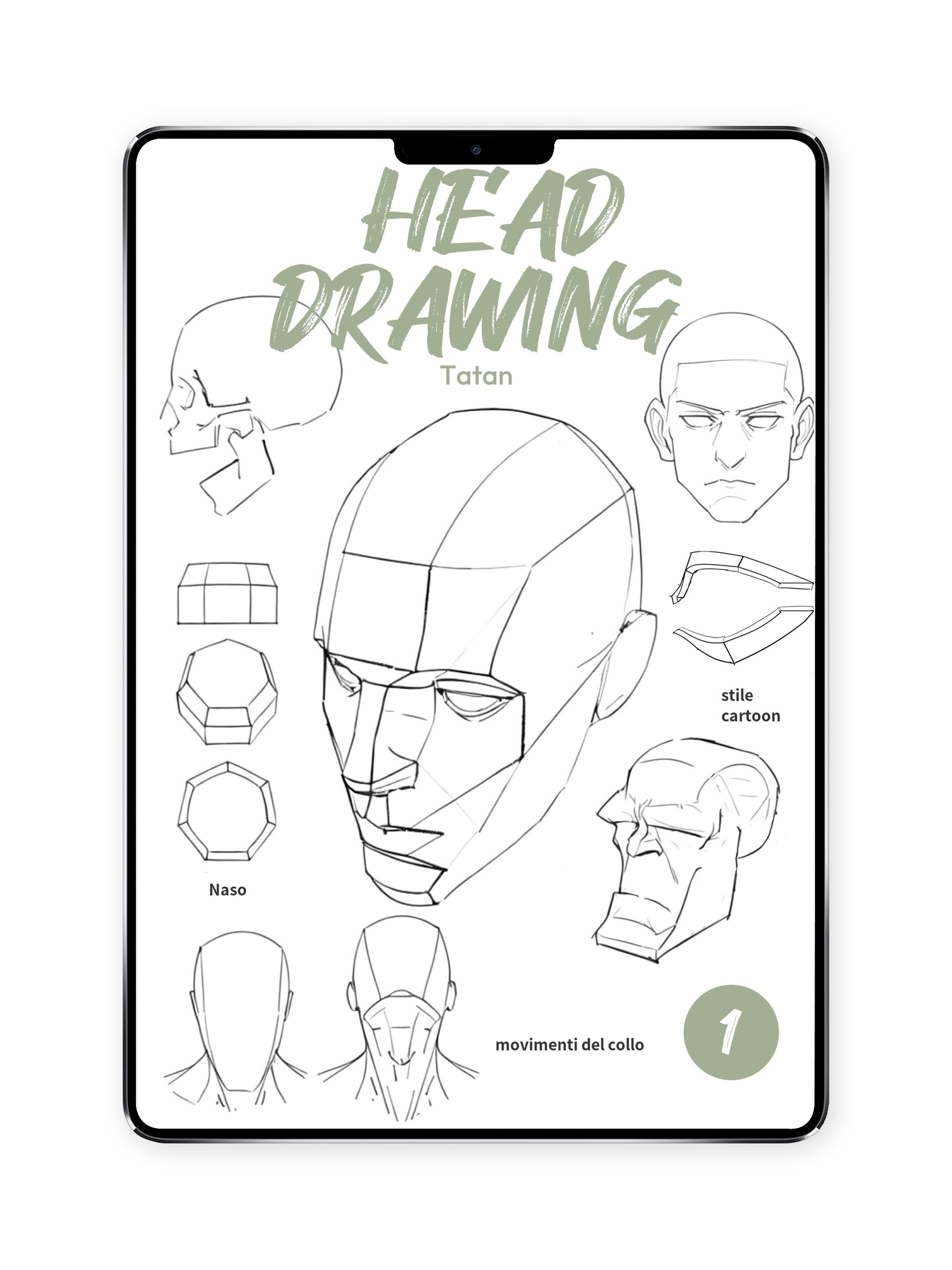Head Drawing E-Book | Tatandrawing